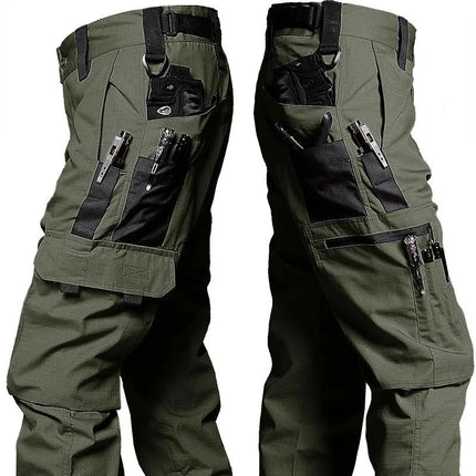 GHJQL Men Cargo Pants With Multi Pockets Durable Workwear by zapcart
