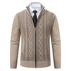 GQXAONC Cashmere Padded Mens Coat Warm Casual Knitwear by zapcart