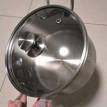 316 Stainless HeavyDuty Food Grade Soup Pot for Home Cooks by zapcart