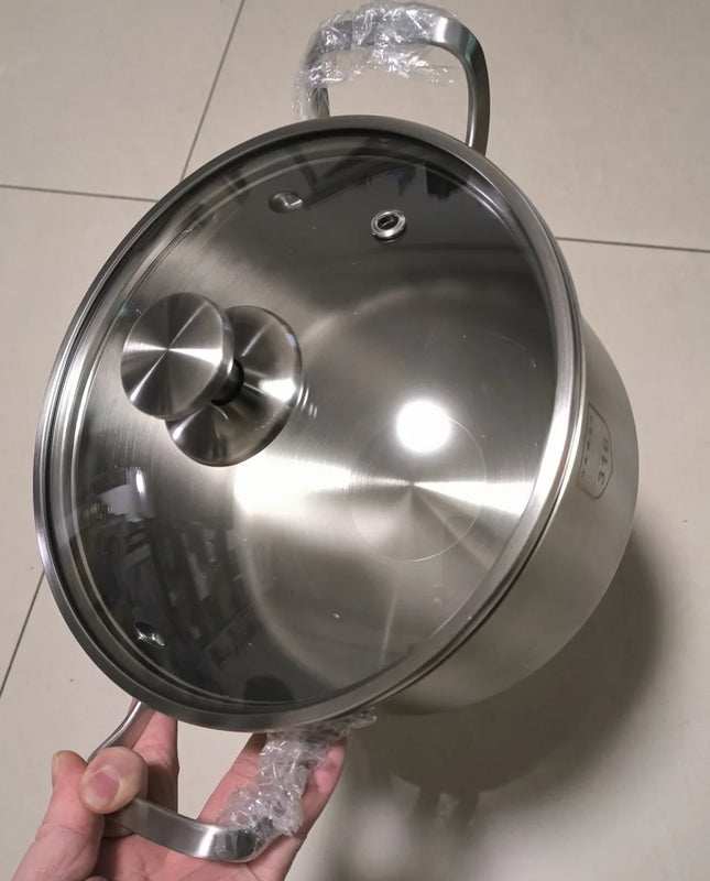 316 Stainless HeavyDuty Food Grade Soup Pot for Home Cooks by zapcart