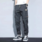 Mens Casual Drawstring Cargo Pants England Streetwear CN by zapcart