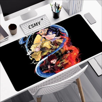 Demon Slayer Gaming Mouse Pad CSMY Non Slip Desk Mat by zapcart