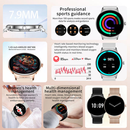 Huawei Ultra Slim AMOLED Smartwatch Women Heart Rate by zapcart
