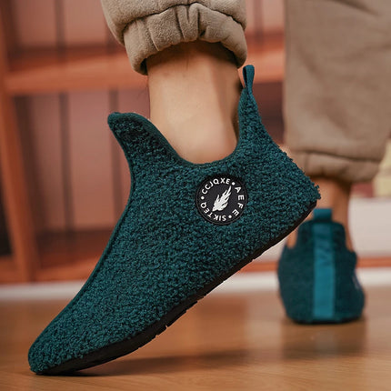 YRZLCN Winter Slippers for Men Women Non Slip Warm Plush by zapcart