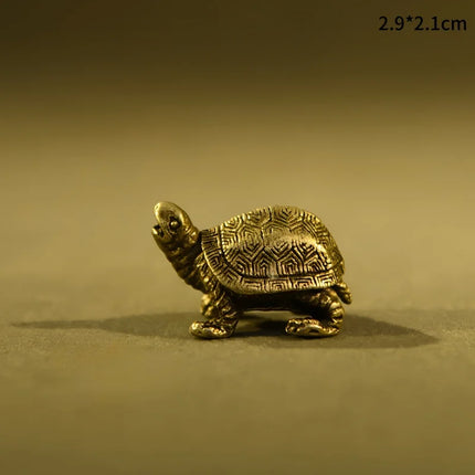 Choice Copper Turtle Statue Vintage Brass Desktop Feng Shui by zapcart