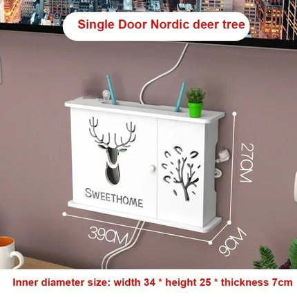 Dreamburgh Wall Mounted Router Shelf Living Room Storage by zapcart