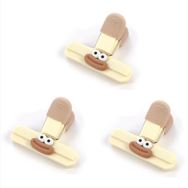 Creative Food Bag Sealing Clip Kitchen Storage Tool Plastic Refrigerator Snack Organizer Decorative Small Clips for Home Use by zapcart