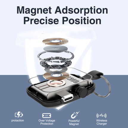 Apple Watch Magnetic Wireless Charger Power Bank All Series by zapcart