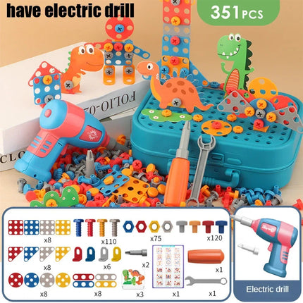 Kids Electric Drill Tool Set 3D Puzzle Educational Toy by zapcart