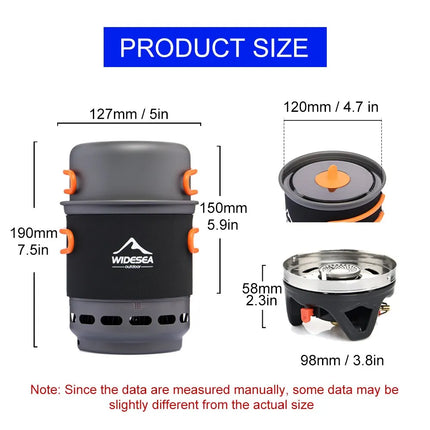 Widesea Camping Cooking System With Heat Exchanger Tourists by zapcart