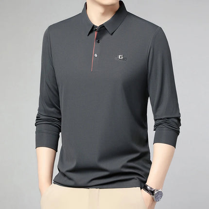 CN Zhejiang Mens Long Sleeve Polo Shirt Advanced Print by zapcart