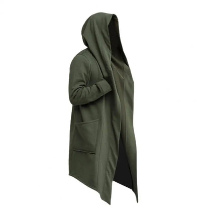 Closure Men Oversize Long Coat Autumn Trench Filming by zapcart