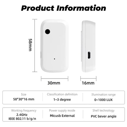 BAJEAL Tuya WiFi Light Sensor for Smart Home Enthusiasts by zapcart