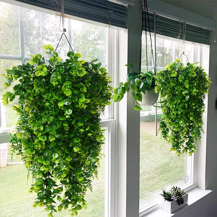 SmrCN Artificial Hanging Eucalyptus Wedding UV Resistant by zapcart
