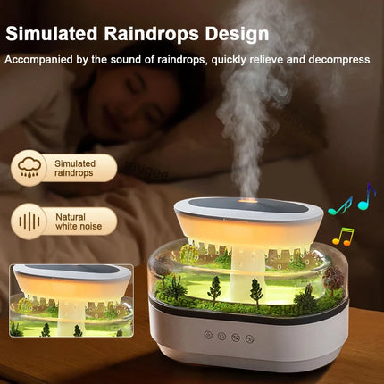 CREAROMA Raindrop Aroma Humidifier White Noise For Home