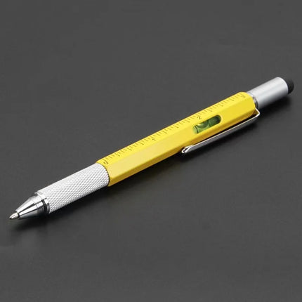 7 in1 Multifunction Ballpoint Pen With Modern Handheld Tool Measure Technical Ruler Screwdriver Touch Screen Stylus Spirit Level by zapcart