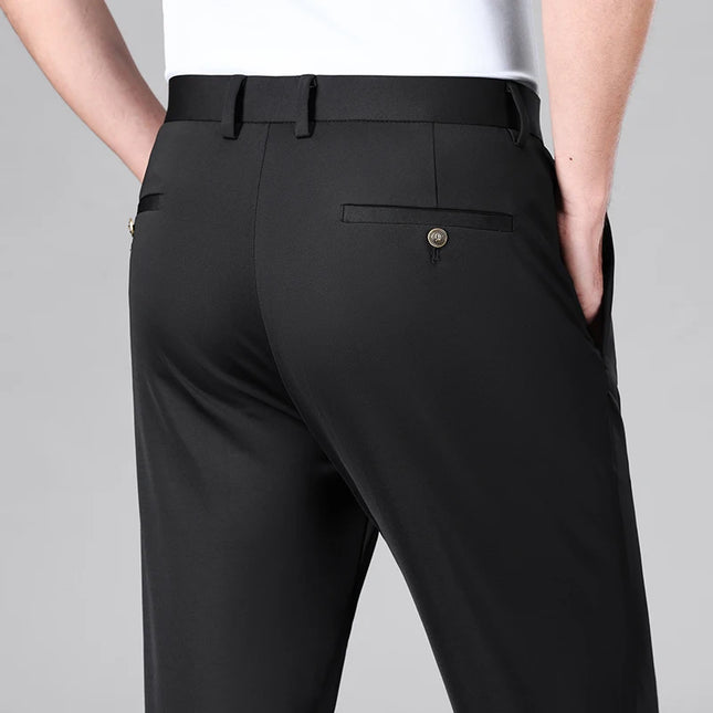 Mens Silk Blend Stretch Dress Pants Mingyucn Office 29-40 by zapcart