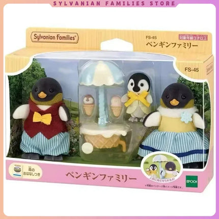 Sylvanian Families Penguin Family Pushcart Toy for Kids by zapcart