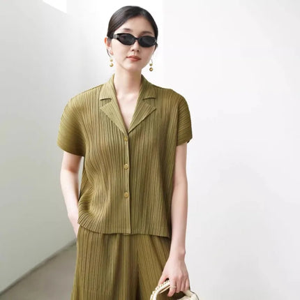 Miyake Short Jacket Cardigan Lightweight Summer Office Wear by zapcart