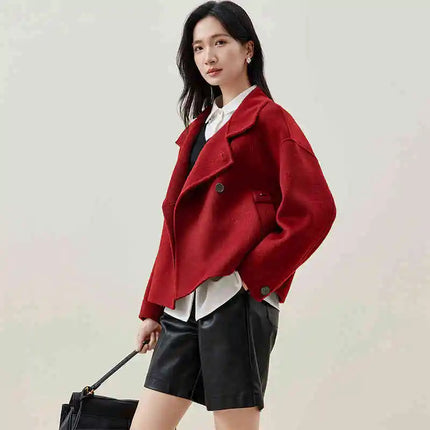 Sentubila 100 Percent Wool Coat For Women DoubleSided Warmth by zapcart