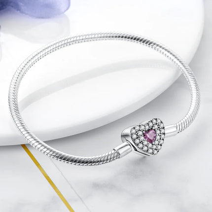 IQMAC Original Sterling Silver 925 Charm Bracelet For Women by zapcart