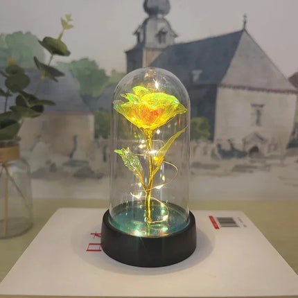 Artificial Rose LED Light Gift For Girlfriend Valentines Day by zapcart