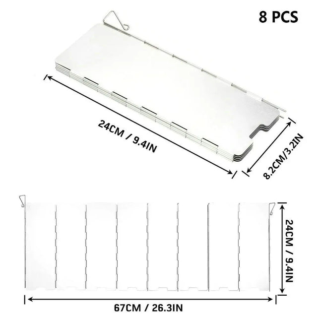 Outdoor Camping Gas Stove Wind Shield For Campers Pro by zapcart