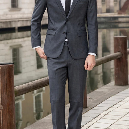 CN Sichuan Mens Premium Slim Fit Wedding Two Piece Set by zapcart
