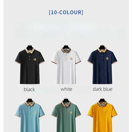 CN Jiangxi Mens Polo Shirt Luxury Embroidered Anti Wrinkle by zapcart