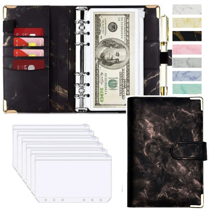 A6 Budget Binder PU Leather Organizer For Students by zapcart