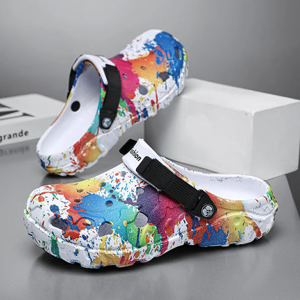 CN Fujian Men's Slippers Camouflage Sandals Outdoor Comfort by zapcart