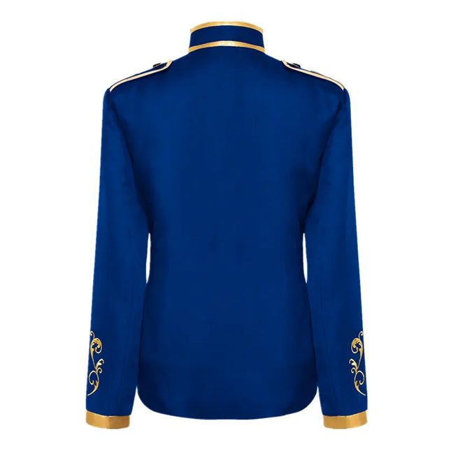 Qj Cinga Mens Halloween Jacket Embroidered Zipper Coat by zapcart
