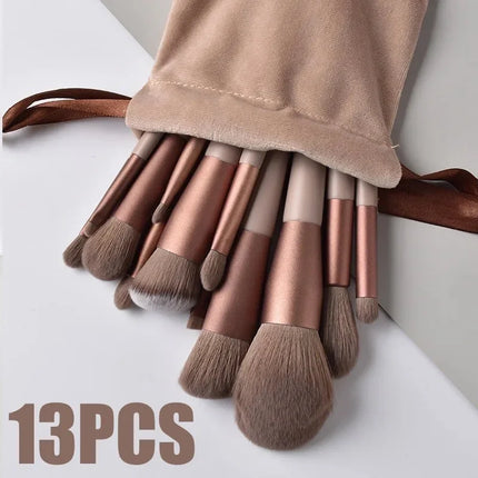 13Pcs Professional Makeup Brushes Set Soft Fluffy For All by zapcart
