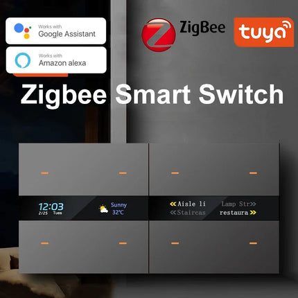 Tuya Zigbee Smart Switch 4 Gang For Homes Motion Sensor by zapcart