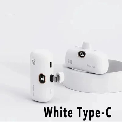 Tideboom Mini Power Bank 5000mAh Built In Cable For iPhone by zapcart