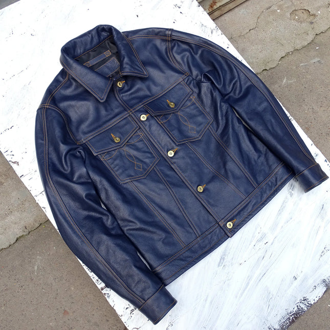 Others Premium Men Leather Jacket Cowhide Winter Coat by zapcart
