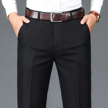 Mens Premium Formal Pants CN Guangdong Classic Comfort Fit by zapcart