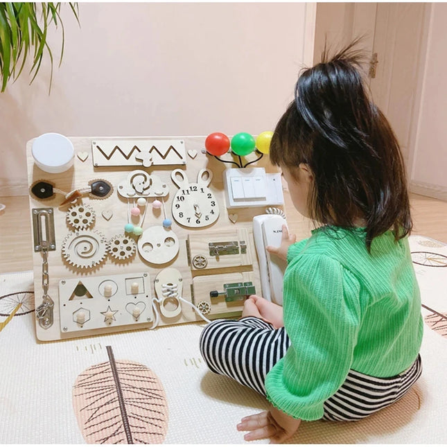 Baby Activity Busy Board Accessories Busy Edge Montessori Sensory Toys Socket Electrical Busy Board DIY Toys Parts For Children by zapcart