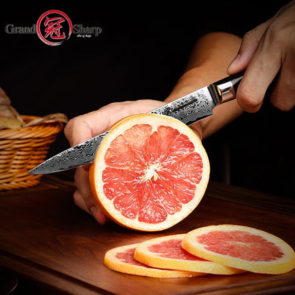 Grandsharp 6 Inch Damascus Utility Knife Premium For Cooks