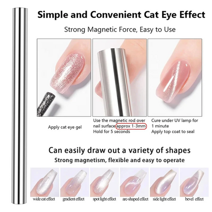 Cat Eye Nail Magnet Cube 3 in 1 for Fast Nail Art Pros by zapcart