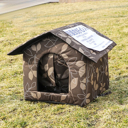 Cat House Waterproof Outdoor Winter Warm Pet Cat Cave Sleeping Beds Tent Home Foldable and Washable for Small Dog Puppy Supplies by zapcart