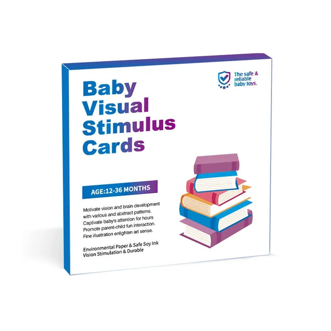 Black & White Baby Cards - High Contrast Visual Stimulation, Early Sensory Cognitive Toy for 0-36 months by zapcart