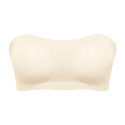 Popular Women's Strapless Bra Cross Side Buckle Underwear by zapcart