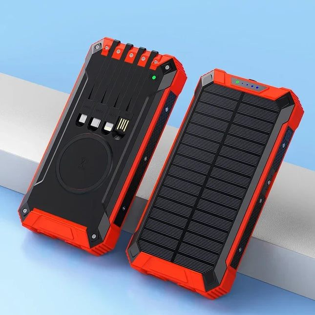 Waterproof Solar Power Bank 50000mAh Outdoor Wireless by zapcart