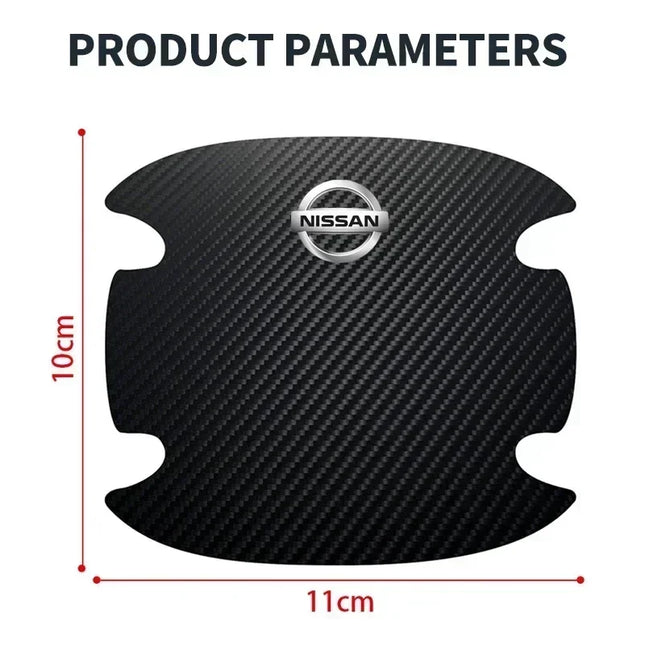 Nissan Carbon Fiber Door Bowl Handle Sticker For Owners by zapcart