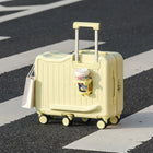 Kids Riding Suitcase 20 Inch Six Wheel Luggage Cup Holder by zapcart