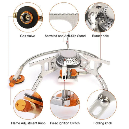 Choice Portable Gas Camping Stove 3500W Folding For Hiking by zapcart