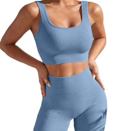 Shanjinxiu Women Seamless Quick Dry Yoga Set High Waist by zapcart