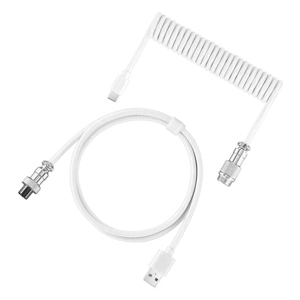 NNBILI Aviator Coiled Keyboard Cable Type C USB for Gamers by zapcart