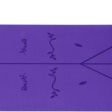 Good Nite 6mm TPE Yoga Mat Non Slip Alignment Lines Pilates by zapcart